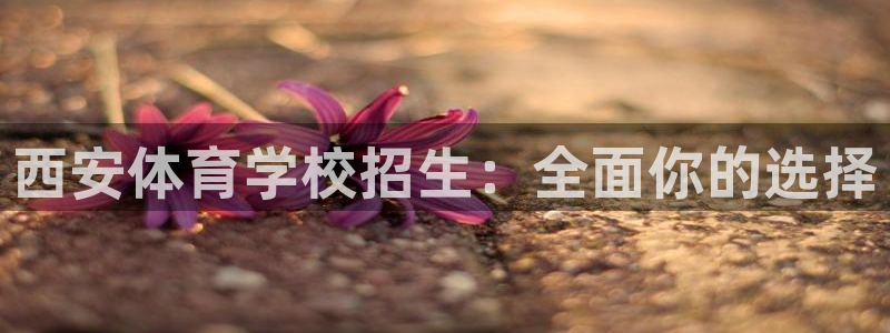 ug环球官网：西安体育学校招生：全面你的选择